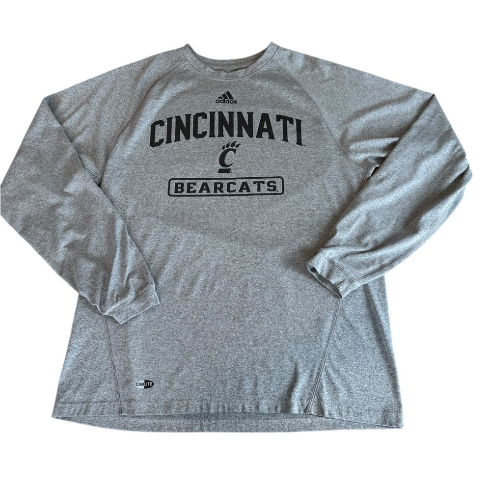 University of Cincinnati Adidas Climalite Long Sleeve Shirt Men’s Size Medium